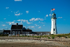 Beach By Scituate Lighthouse in Massachusetts